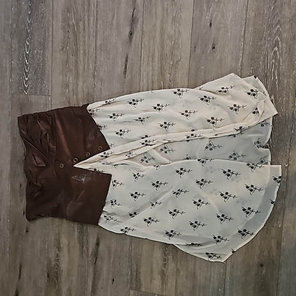 Anthropologie strapless vegan leather new top with tag - Picture 4 of 6